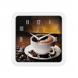 7667-64 (в уп.10шт.) - Часы настенные квадрат., ко [01072098]