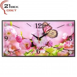 1939-1166 (в кор.10шт.) - Часы настенные &amp;quot;Бабочка [01081875]