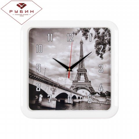 7667-69 (в уп.10шт.) - Часы настенные квадрат., ко [01083515]