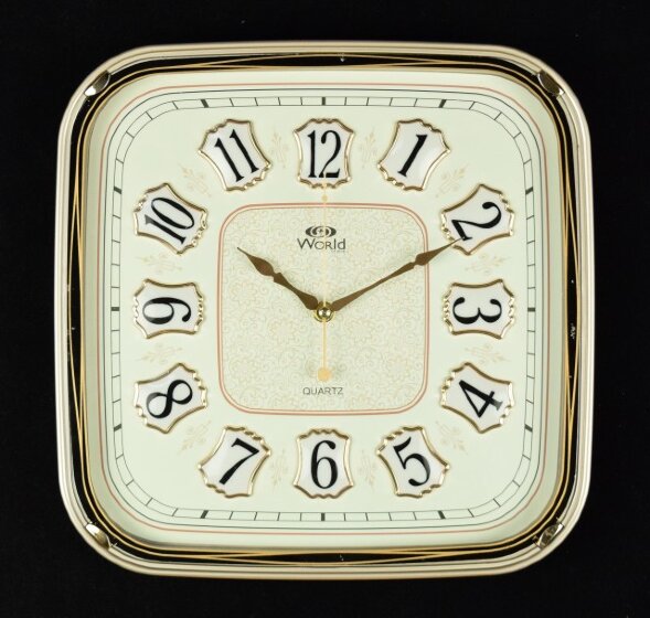 7403WS A (в кор.10шт.) - Часы настенные WORLD, мех [01086574]