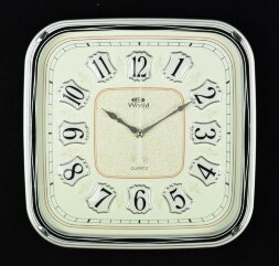 7403WS B (в кор.10шт.) - Часы настенные WORLD, мех [01086576]