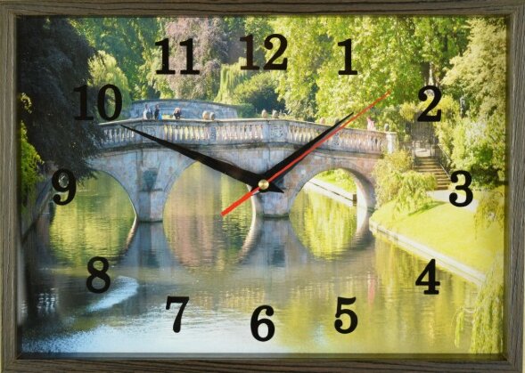 25х35 822 - Часы настенные Успех в деревянной рамк [01086838]