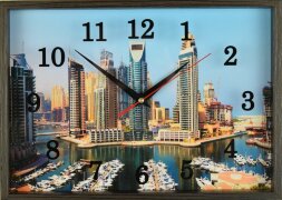 25х35 840 - Часы настенные Успех в деревянной рамк [01086855]