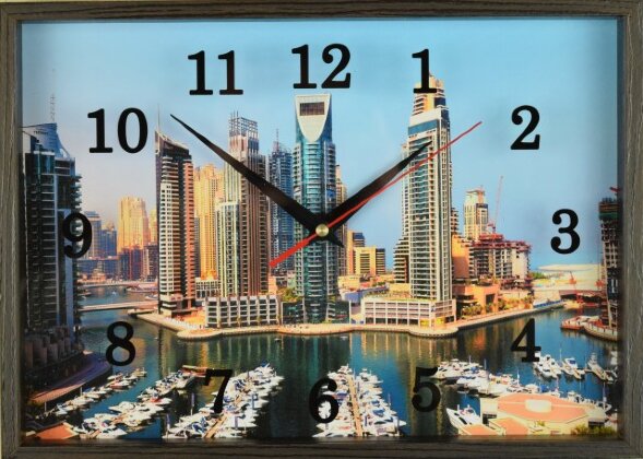 25х35 840 - Часы настенные Успех в деревянной рамк [01086855]