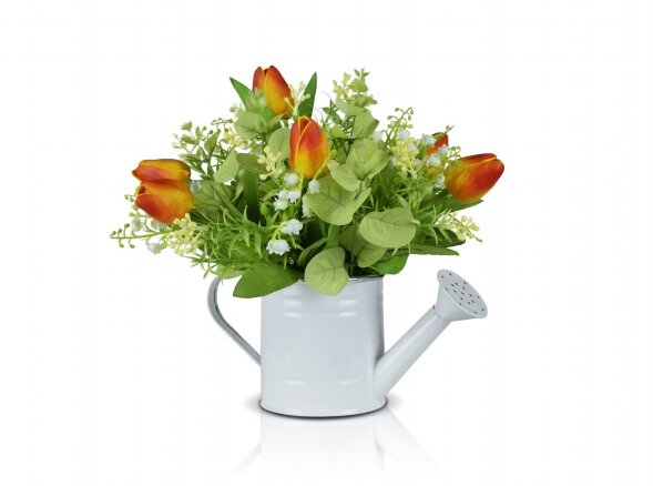 Цветочная композиция в лейке, размер: высота 27 см [01094339]