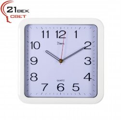 7667W Белые (в кор.10шт.) - Часы настенные квадрат [01081927]