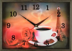 25х35 H109 - Часы настенные Успех в деревянной рам [01086848]