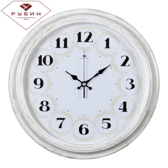 3527-138 (в кор.10шт.) - Часы настенные круг., рам [01084621]