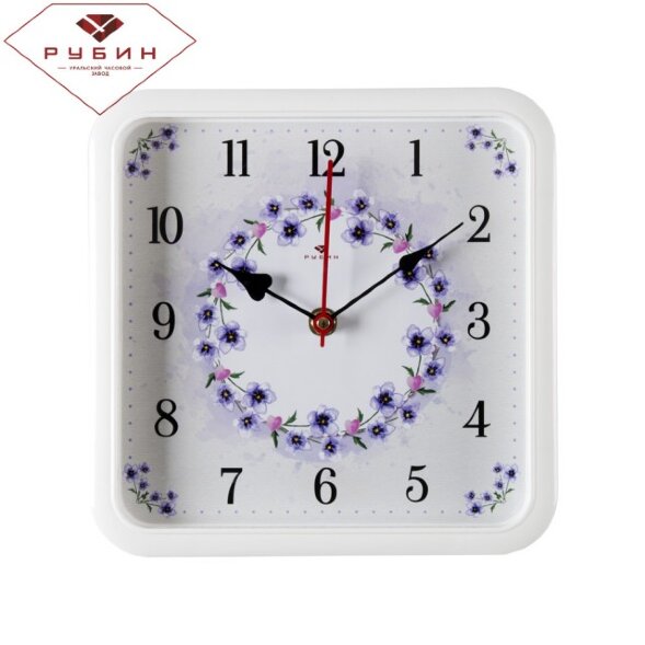 2223-106 (в кор.5шт.) - Часы настенные квадратные, [01085252]