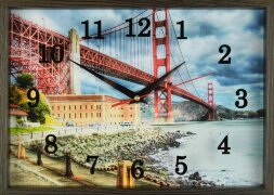 25х35 H156 - Часы настенные Успех в деревянной рам [01086842]