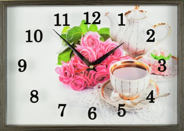 25х35 H315 - Часы настенные Успех в деревянной рам [01086852]