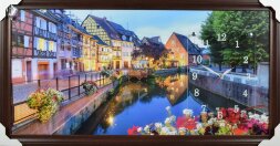 50х100 F-451G - Часы-картины настенные в багете Ус [01082312]