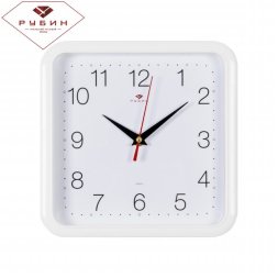 2223-318W Бел. (в кор.5шт.) - Часы настенные квадр [01080047]