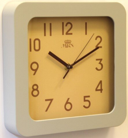 1002-CT квадр.сер. MIRRON (в кор.12шт.) - Часы нас [01076290]