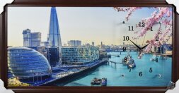 50х100 F-454G - Часы-картины настенные в багете Ус [01082311]