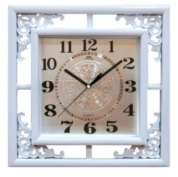 7711K WS бел-сер (в кор.10шт.) - Часы настенные, р [01085186]