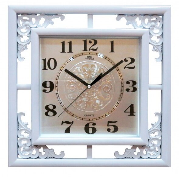 7711K WS бел-сер (в кор.10шт.) - Часы настенные, р [01085186]