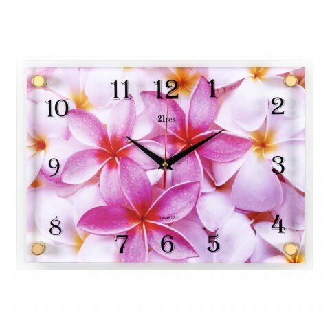 2535-1049 (в кор.5шт.) - Часы настенные&amp;quot;Плюмерии р [01072323]