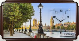 50х100 F-455G - Часы-картины настенные в багете Ус [01081733]