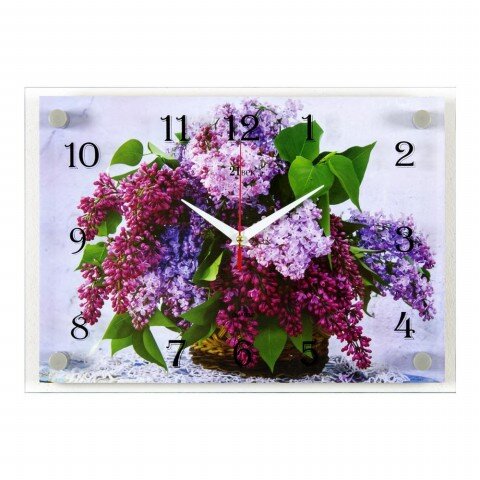 2535-1050 (в кор.10шт.) - Часы настенные&amp;quot;Сирень в [01072324]