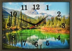 25х35 H4 - Часы настенные Успех в деревянной рамке [01086853]