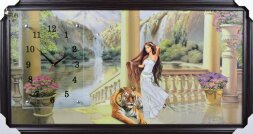 50х100 F-461 - Часы-картины настенные в багете Усп [01083304]