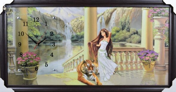 50х100 F-461 - Часы-картины настенные в багете Усп [01083304]