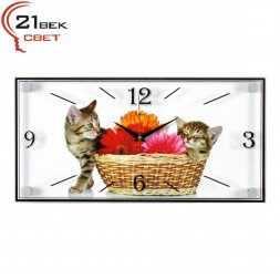1939-777 (в кор.10шт.) - Часы настенные &amp;quot;Котята в [01079502]