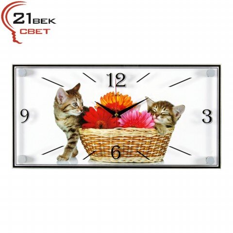 1939-777 (в кор.10шт.) - Часы настенные &amp;quot;Котята в [01079502]