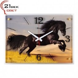 4056-123 (в кор.5шт.) - Часы настенные&amp;quot;Конь&amp;quot;21 Век [01081342]