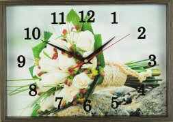 25х35 H52 - Часы настенные Успех в деревянной рамк [01086846]