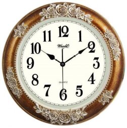 7751k BR (в кор.10шт.) - Часы настенные WORLD, мех [01086418]