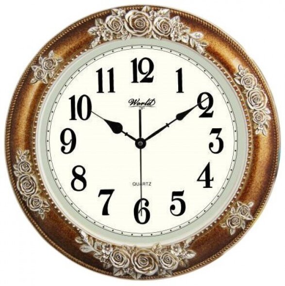 7751k BR (в кор.10шт.) - Часы настенные WORLD, мех [01086418]