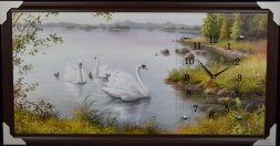 50х100 Si-23 - Часы-картины настенные в багете Усп [01074442]