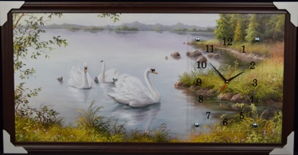 50х100 Si-23 - Часы-картины настенные в багете Усп [01074442]