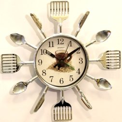 1409HСЦ-LV сереб. (в кор.30шт.) - Часы настенные к [01081552]