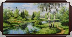 50х100 Si-44 - Часы-картины настенные в багете Усп [01078713]