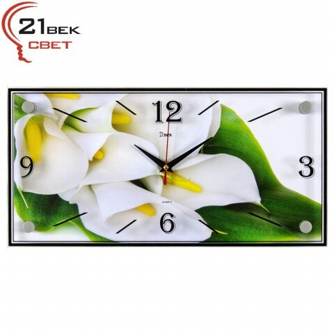 1939-915 (в кор.10шт.) - Часы настенные &amp;quot;Каллы&amp;quot; 21 [01079505]