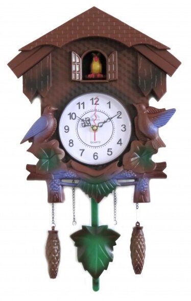 13L Корич. (в кор.12шт.) - Часы настенные с маятни [01085174]