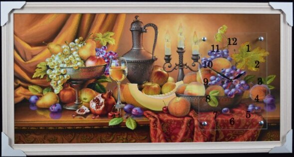 50х100 Si-473G - Часы-картины настенные в багете У [01074428]