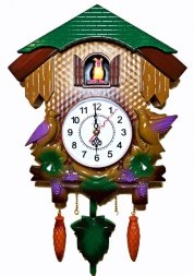 13L Светло-корич. (в кор.12шт.) - Часы настенные с [01085175]