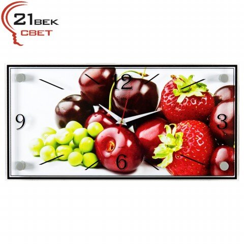 1939-956 (в кор.10шт.) - Часы настенные &amp;quot;Ягоды&amp;quot; 21 [01079508]