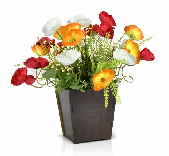 Цветочная композиция Маки, размер: высота 35 см, ш [01090166]