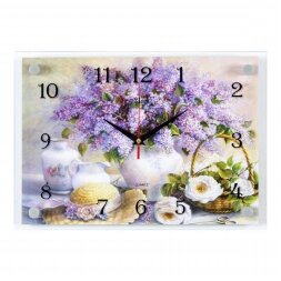 2535-1210 (в кор.10шт.) - Часы настенные&amp;quot;Сиреневая [01072631]