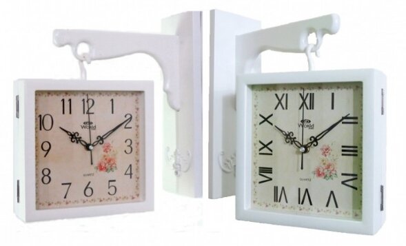 7815W k (в уп.6шт.) - Часы настенные WORLD, двусто [01083711]