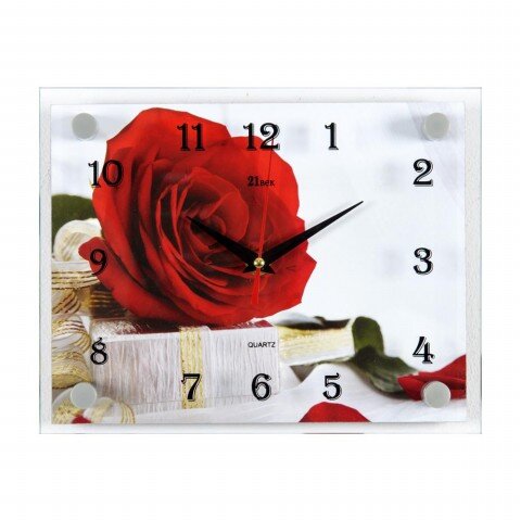 2026-1082 (в кор.10шт.) - Часы настенные&amp;quot;Роза&amp;quot; 21 [01073829]