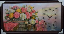 50х100 Si-514G - Часы-картины настенные в багете У [01074423]