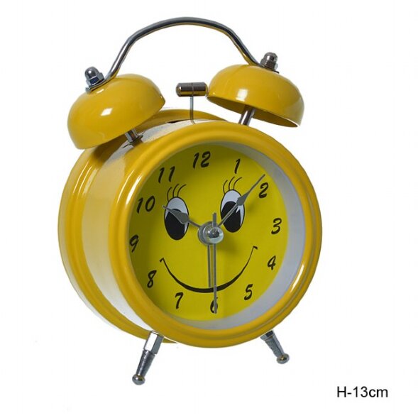 638106 (в уп.100шт.) - Будильник Смайлик /6025-1/, [01087162]