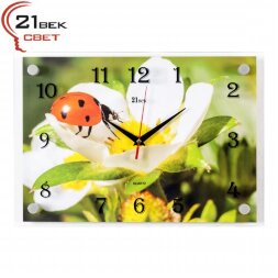 2535-1225 (в кор.10шт.) - Часы настенные&amp;quot;Цветок яб [01081898]