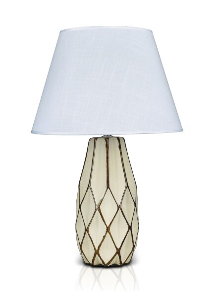 К-HY039E-10&amp;quot; Coffee+White shade H45см (24) светиль [01083137]